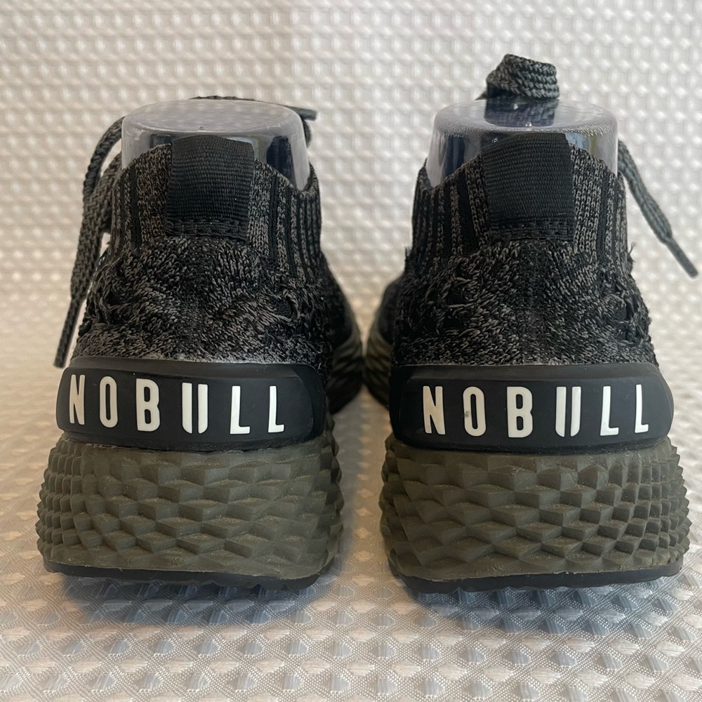 NOBULL Knit Runner Shoes Black Grey Dark Green Men's 6.5 Women's 8‎ Running Gym - Picture 3 of 9